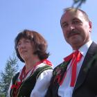 Starostowie dożynek: Maria Fejkiel i Antoni Dębiec