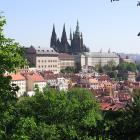 Widok na Hradczany od strony wieży
