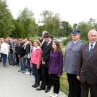 Na nowej kładce na Wisłoku